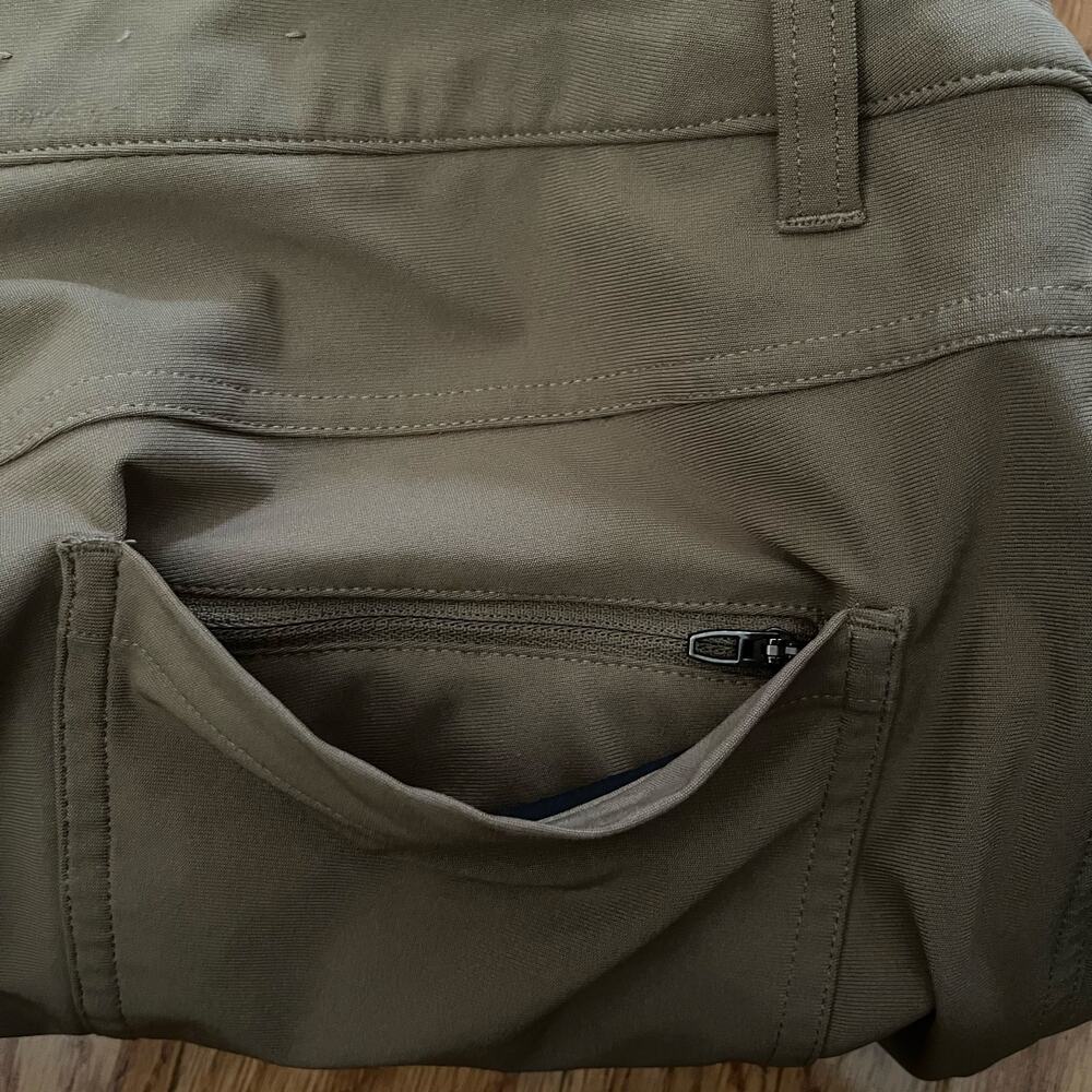 Lululemon ABC Slim-Fit 5 Pocket Mens Pants W34xL31.5 Warpstreme Artifact Brown - Picture 4 of 11